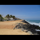Die Strandpromenade von Puducherry